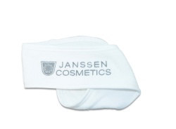 Повязка на голову белая с логотипом Janssen Cosmetics